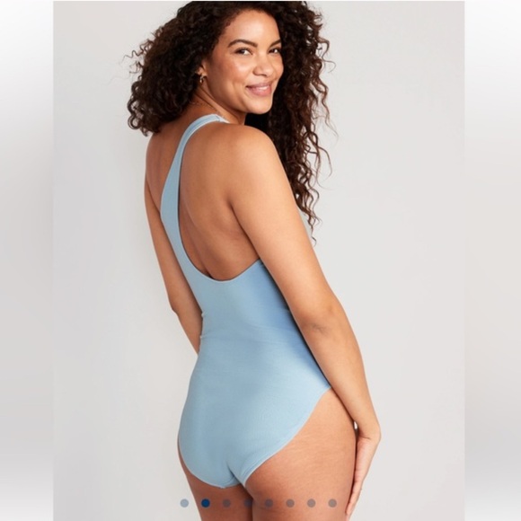 Old Navy Pucker One-piece in Blue Tranquility, size large - Picture 2 of 5